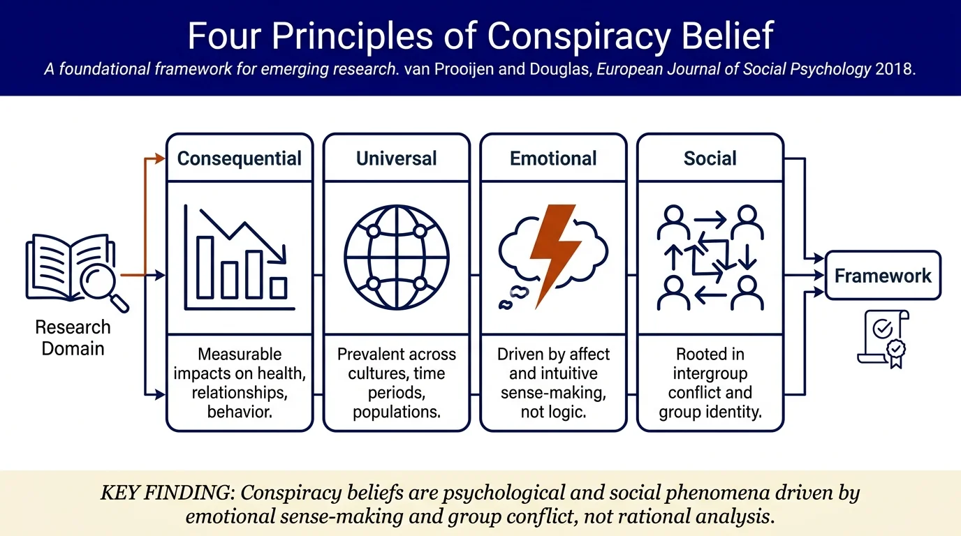 Belief in conspiracy theories: Basic principles of an emerging research domain