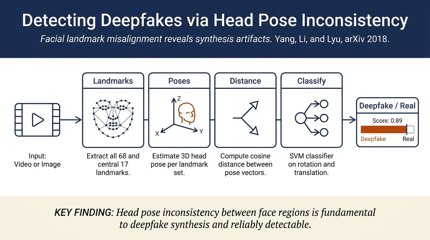 Exposing Deep Fakes Using Inconsistent Head Poses