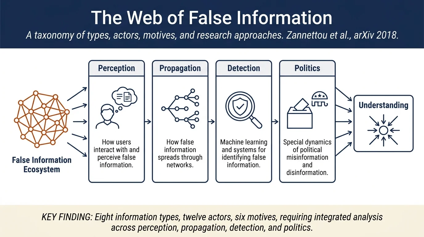 The Web of False Information: Rumors, Fake News, Hoaxes, Clickbait, and Various Other Shenanigans
