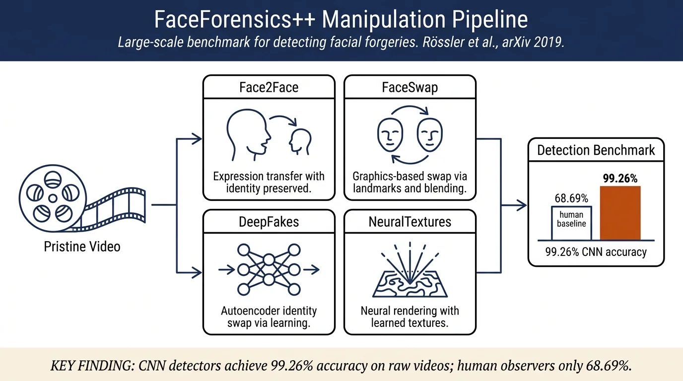 FaceForensics++: Learning to Detect Manipulated Facial Images
