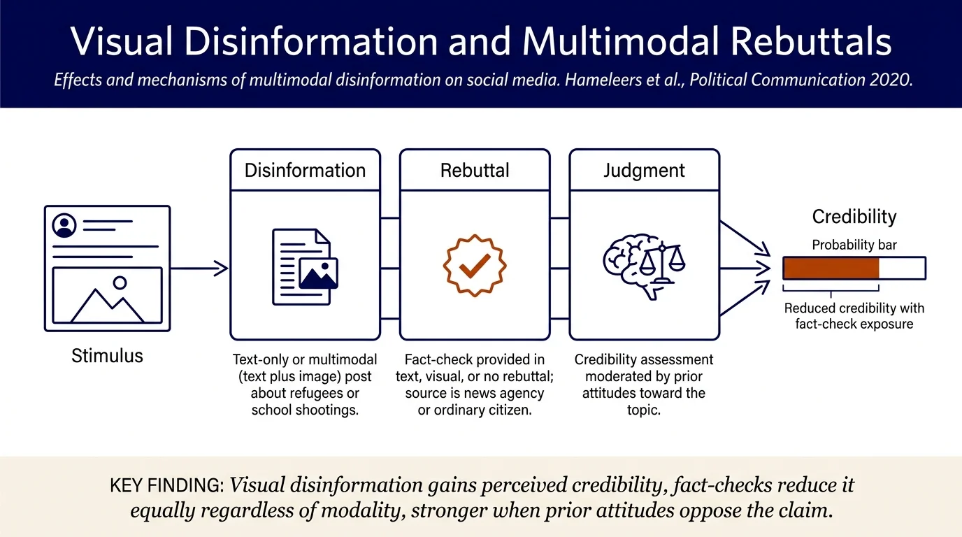 A Picture Paints a Thousand Lies? The Effects and Mechanisms of Multimodal Disinformation and Rebuttals Disseminated via Social Media