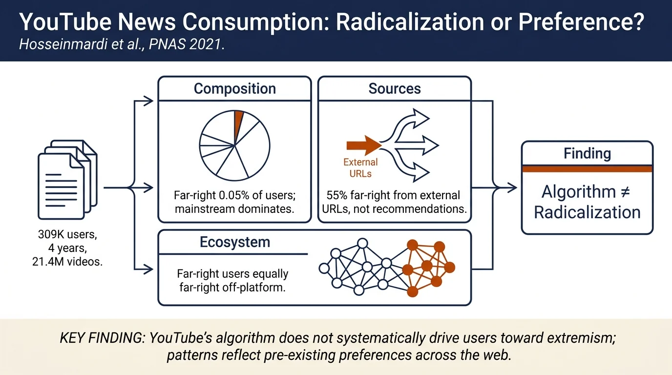 Examining the consumption of radical content on YouTube