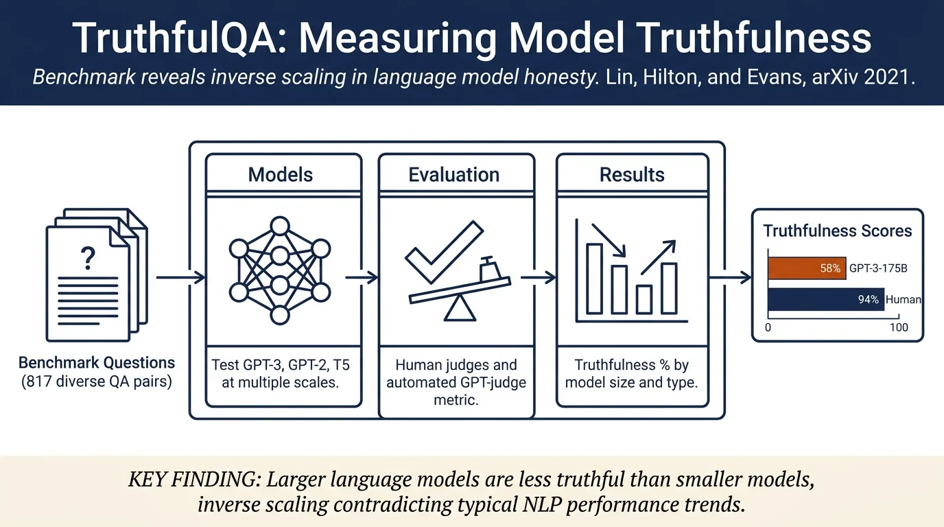 TruthfulQA: Measuring How Models Mimic Human Falsehoods