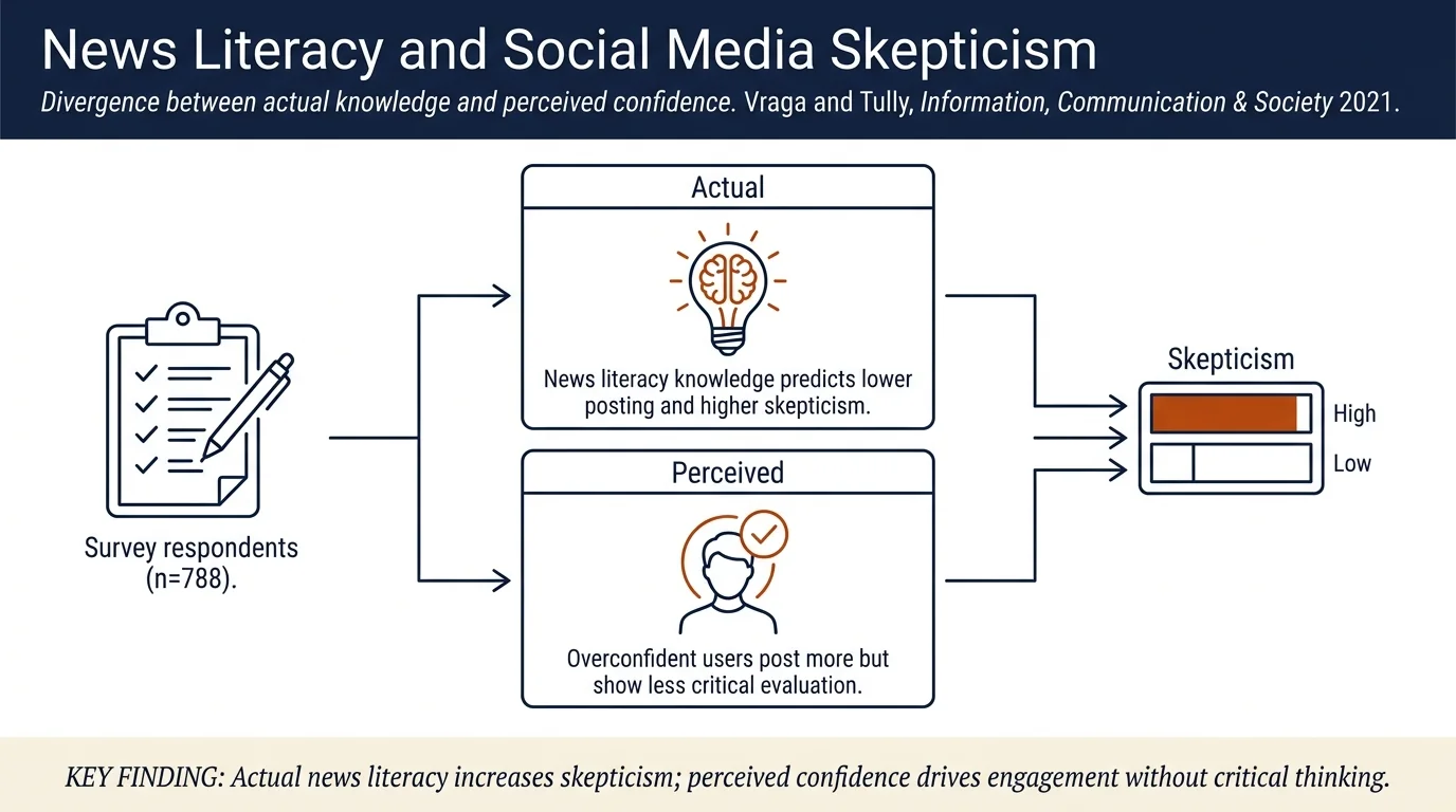 News literacy, social media behaviors, and skepticism toward information on social media