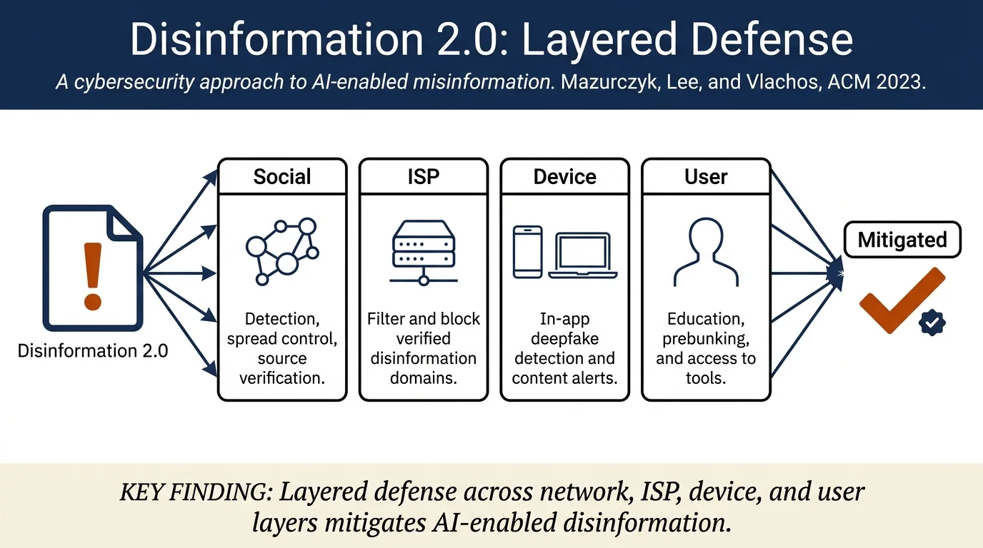 Disinformation 2.0 in the Age of AI: A Cybersecurity Perspective
